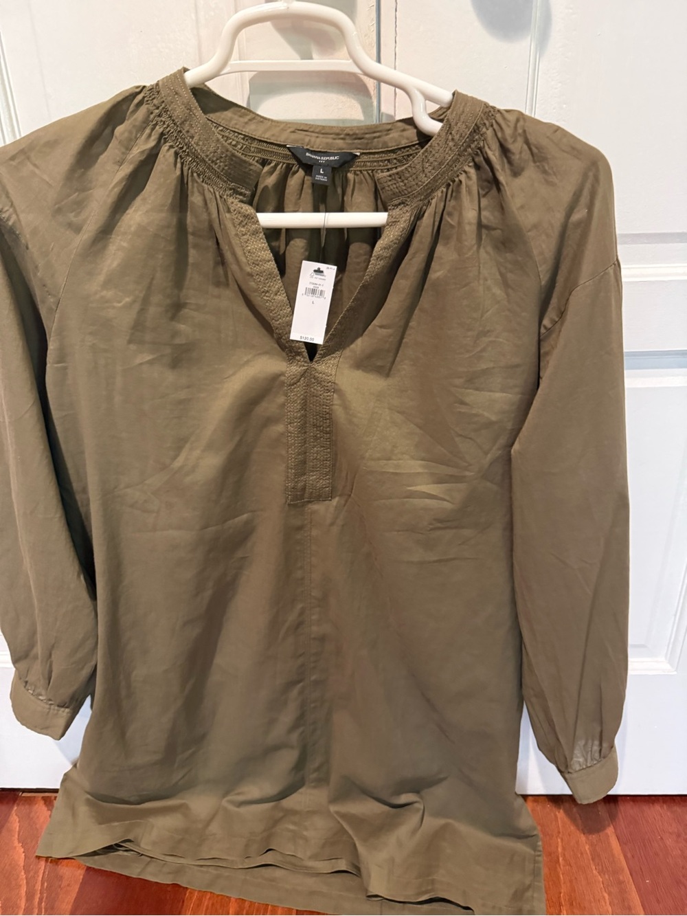 Banana Republic Olive Green  dress with inner